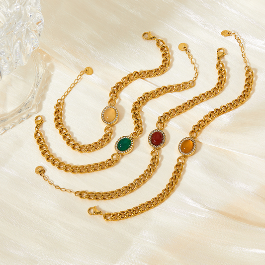 A D. ALLEN & DANMI. 18 K Gold Plated Love Bangle Bracelet Set Flexible Wide Wristband Bangle Bangle Set for Love